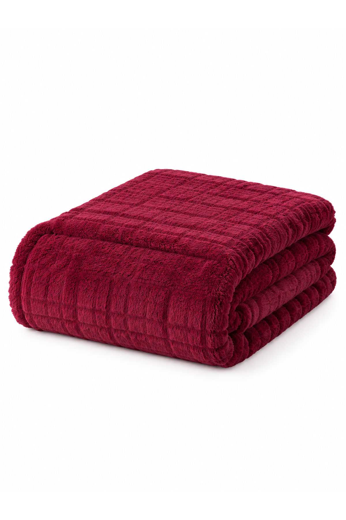 Tek Kişilik Wellsoft TV Battaniyesi Softly 100x175 cm Bordo