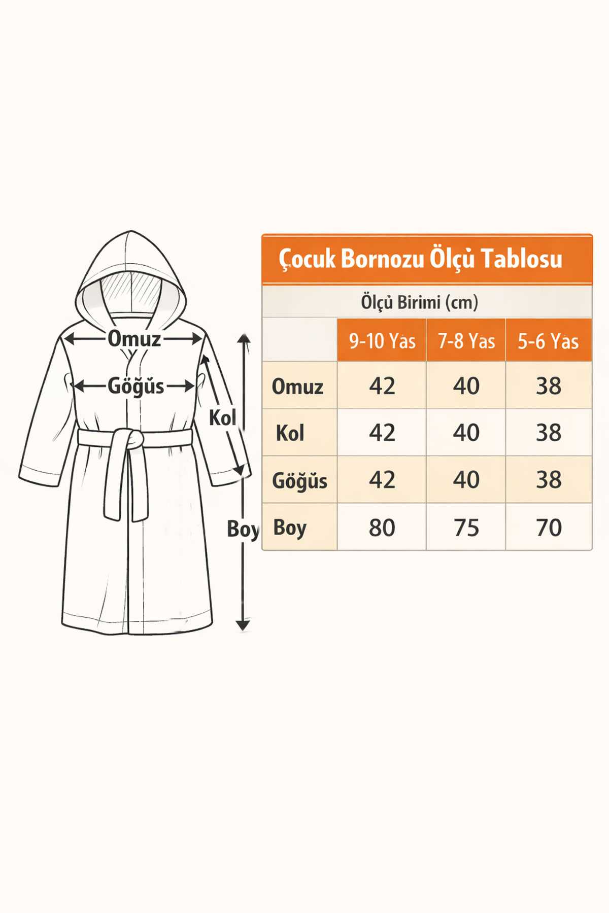Pembe Tavşan Nakışlı Kulaklı Bebek ve Çocuk Bornozu