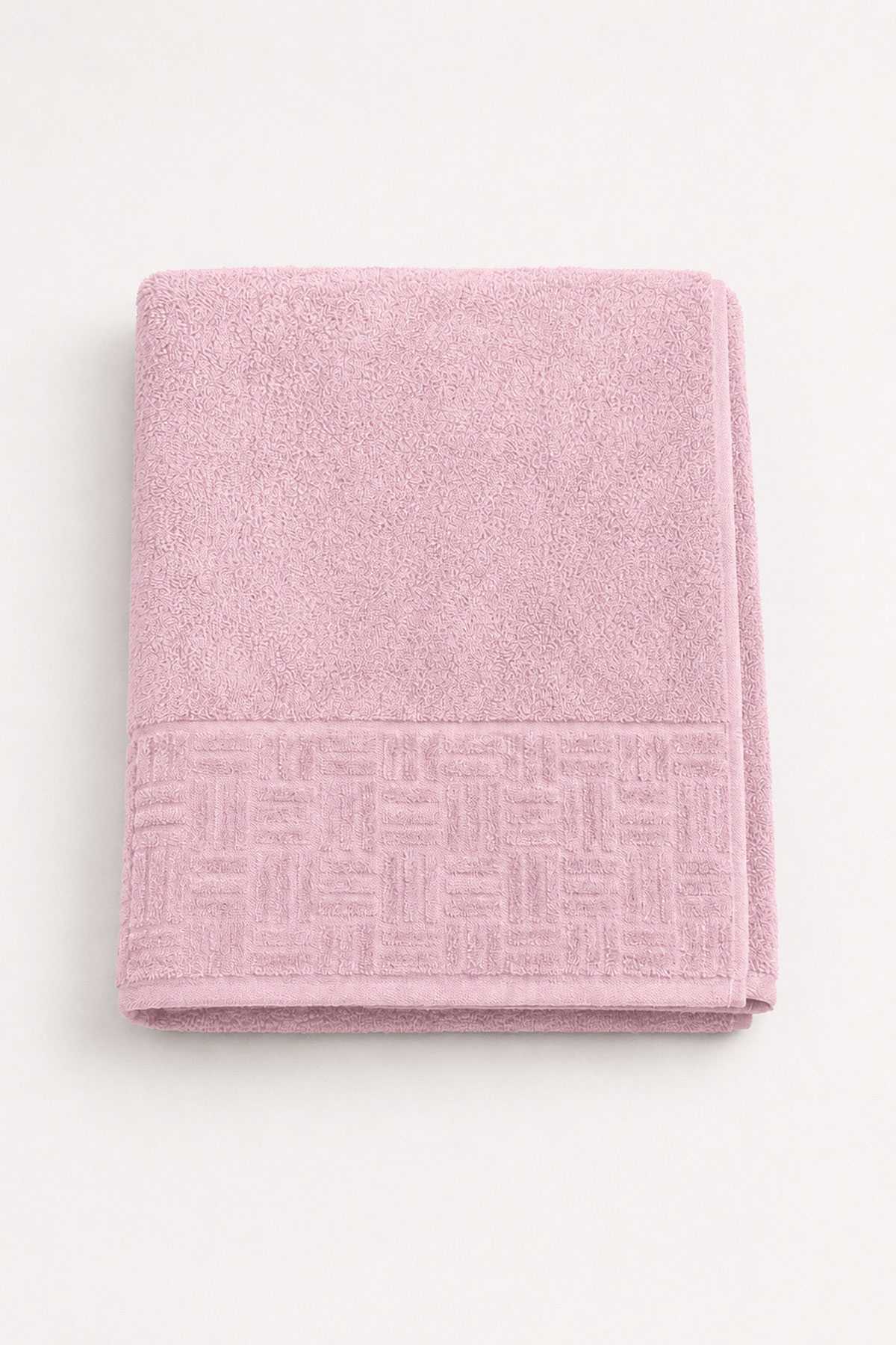El Yüz Havlusu 50x90 Cm %100 Pamuk Kısmi Kadife Vento Pembe