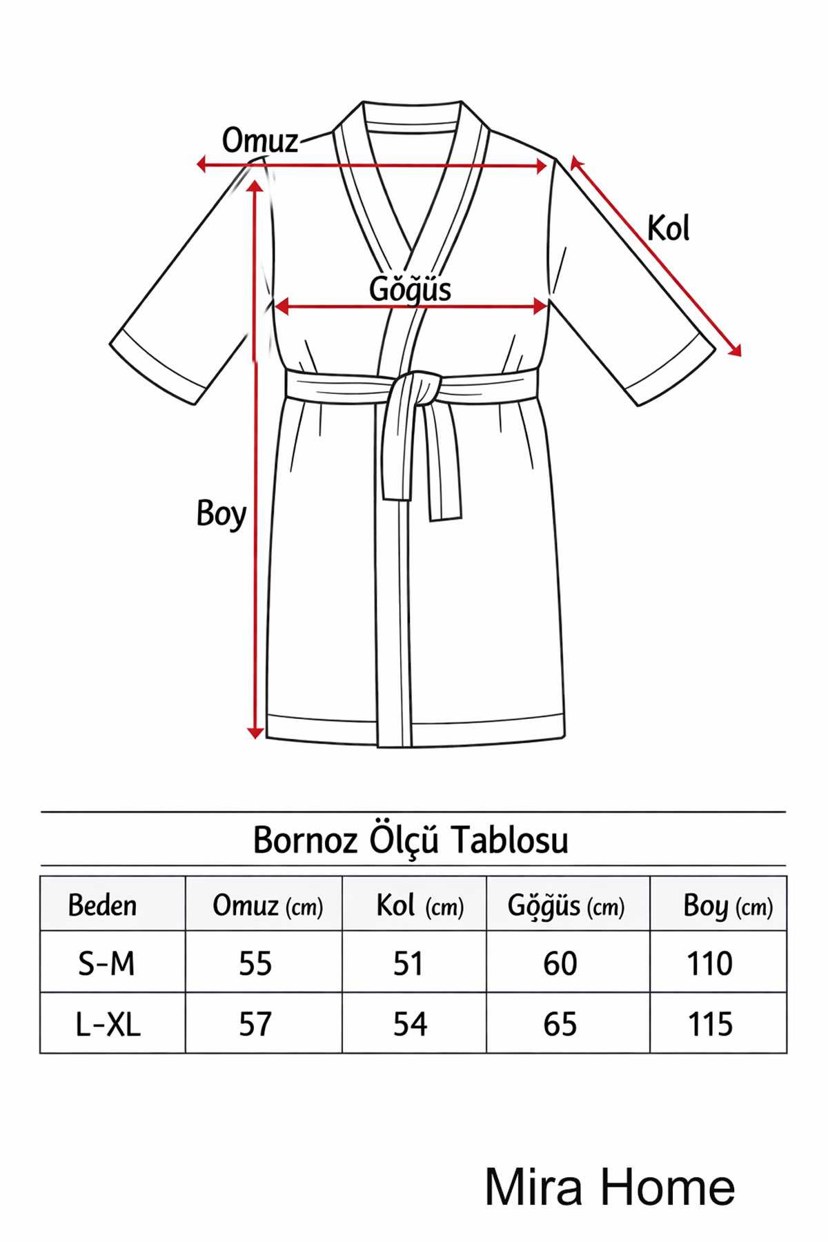 Kimono Yaka Unisex Pamuklu Tek Kişilik Bornoz Bej
